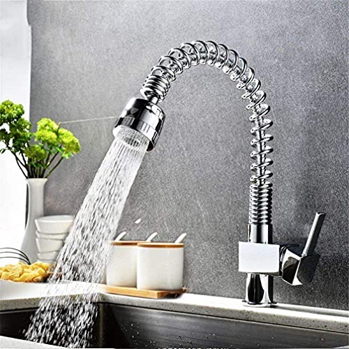 Robinet de cuisine à ressort pour simplifier la vaisselle et le rinçage