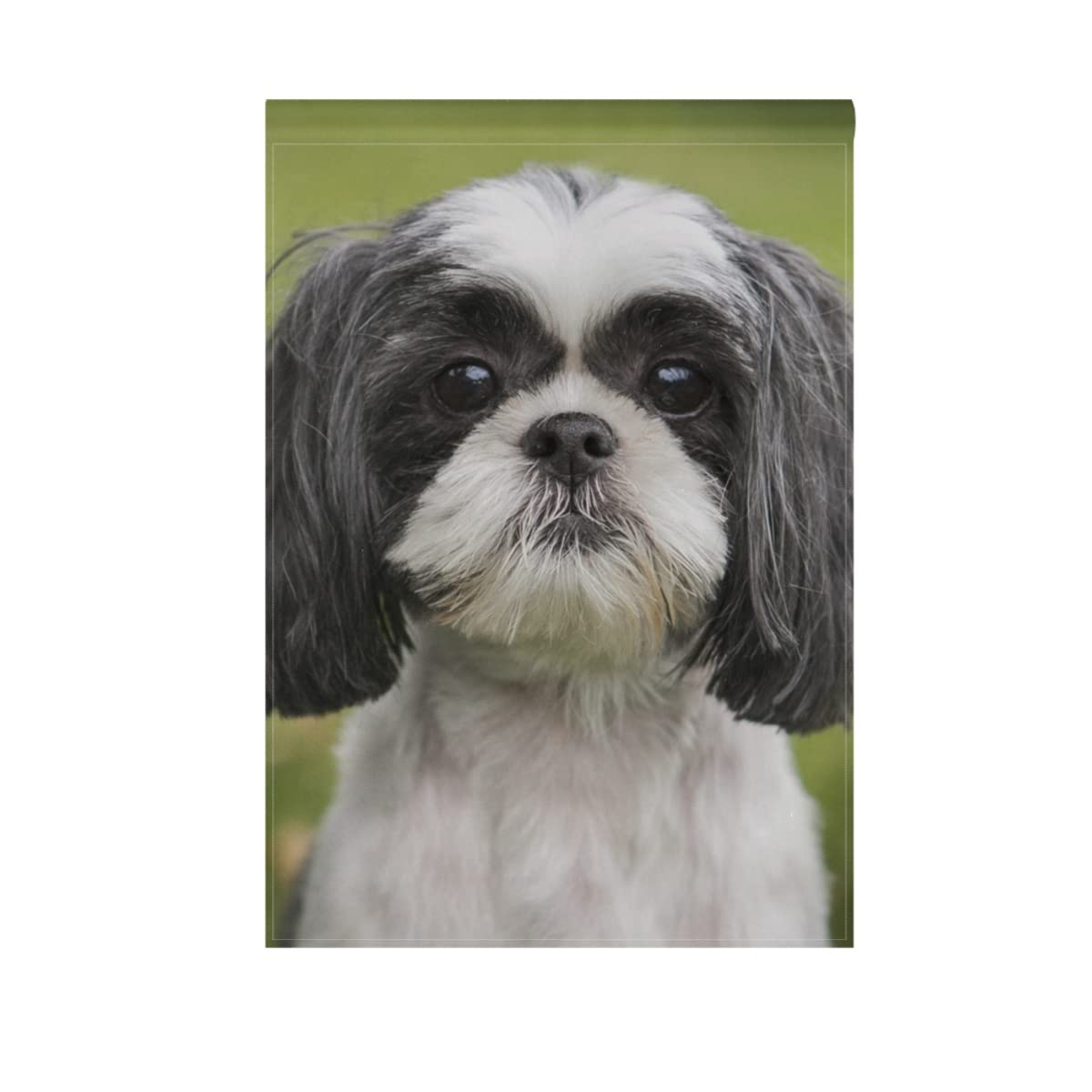 Hokkien Beautiful Shih Tzu Dog Garden Flag Double Sided 12 x 18 Inch, Yard Flags, Decorative Small Garden Flags, Outdoor Lawn and Garden Décor