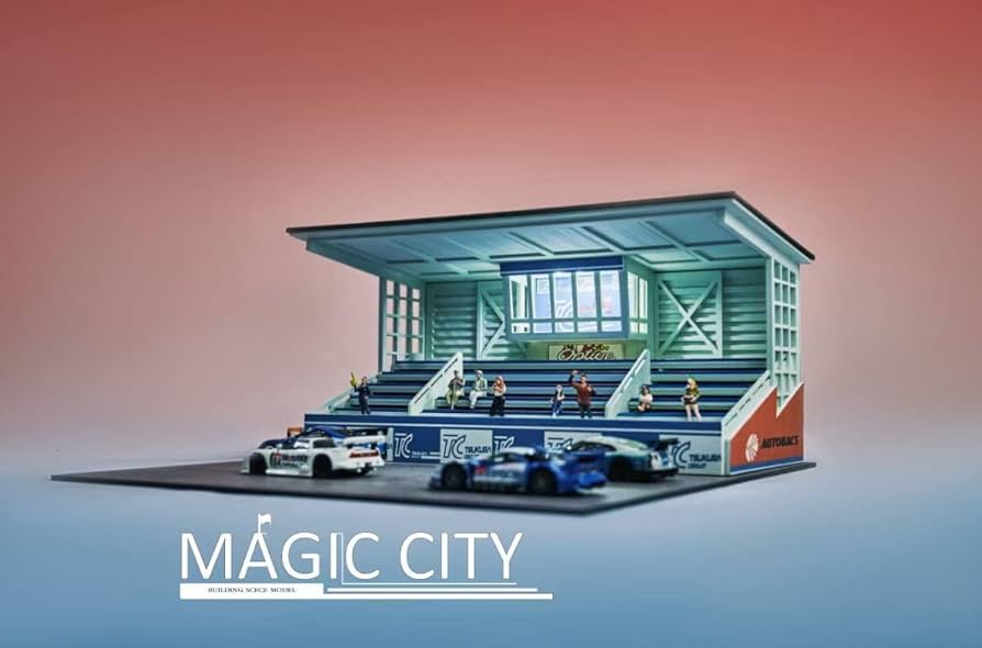 Amazon | 1/64 magic city 日本筑波ステージ tsukuba ジオラマ
