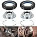 Front Axle Knuckle Vacuum Seals & Hub O-Rings & Tube Dust Seals Kit Fits for Ford Super Duty 2005-2019 F250 F350 F450 F550 With Dana Super 60, Replacement for part #2017426, 2014835, 54983 (6Pcs)