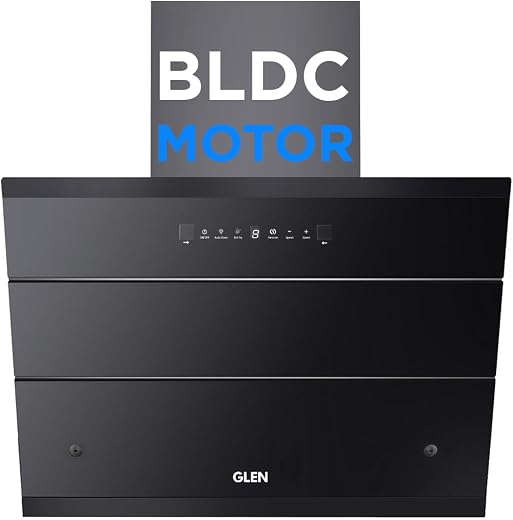 Glen Hood KOPPA HSR 60 Kitchen Chimney 60cm | 1600 m³/hr| BLDC Motor| Filterless Thermal Auto Clean | Slant Design | Heat Sensor|Touch & Gesture…
