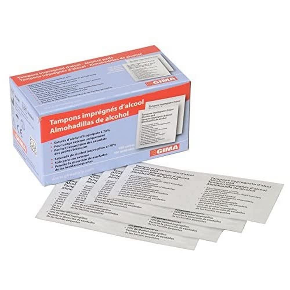 GIMA 36599 Alcohol Pad Alcomed, Cartone, Pezzi di 10000