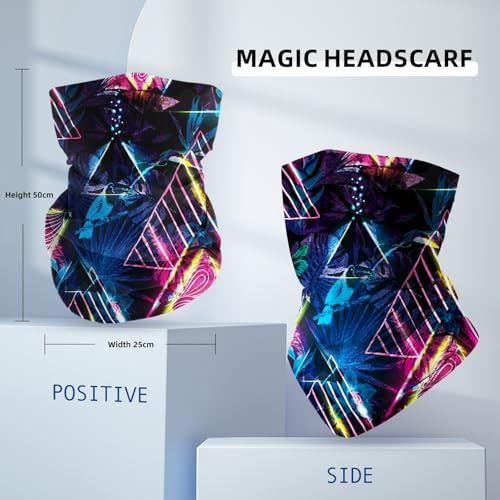Gorro de cuello abstracto con estampado giratorio para ciclismo, running, senderismo y protección solar, prenda exterior transpirable miniatura 5