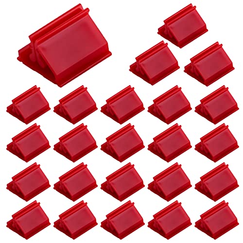 Abeillo 24 PCS Plastic Game Card Stands Red Board Game Pieces Stands