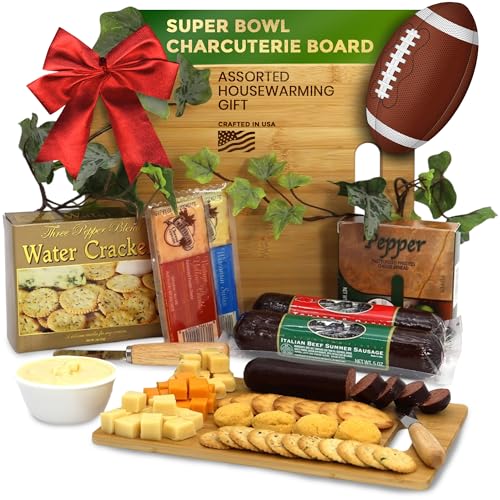 Gift Basket Village Charcuterie Board Gift Set – Bamboo Cutting B...