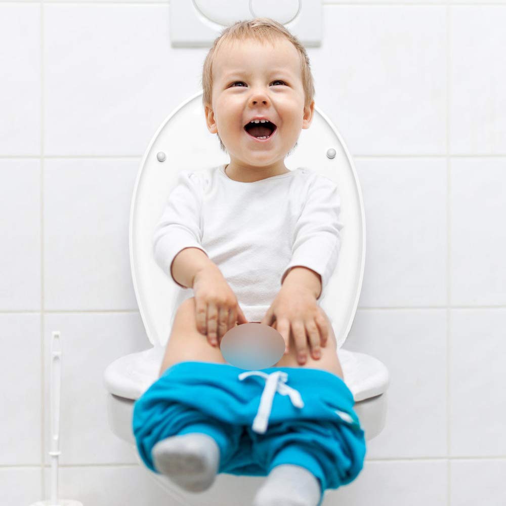 Copriwater, Sedile WC per Famiglie, Premium Tavoletta WC Universale 2 in 1 Adulti e Bambini, Chiusura Ammortizzata, Coperchio Rimovibile, Antibatterico, Facilitata Pulizia e Montare, Forma O, Bianco