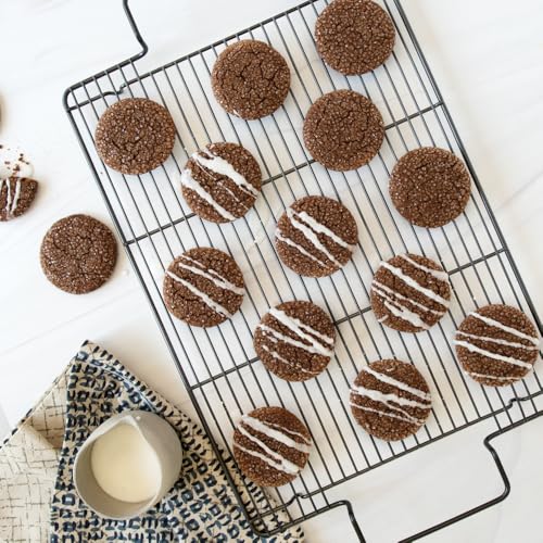 Nordic Ware High-Sided Half Sheet Oven Crisping Baking Tray with Rack, Natural Nonstick Aluminum For Air Frying, Crisping, Broiling, Baking; Cooking Surface 17.9 x 12.9 x 2 inches