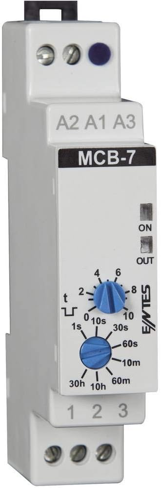 MCB-7 ENTES Single Function Time Delay Relay 24V/DC, 24V/AC, 230V/AC 1pc(s) Time Range: 0.1s - 30h 1 Inverter (RT)