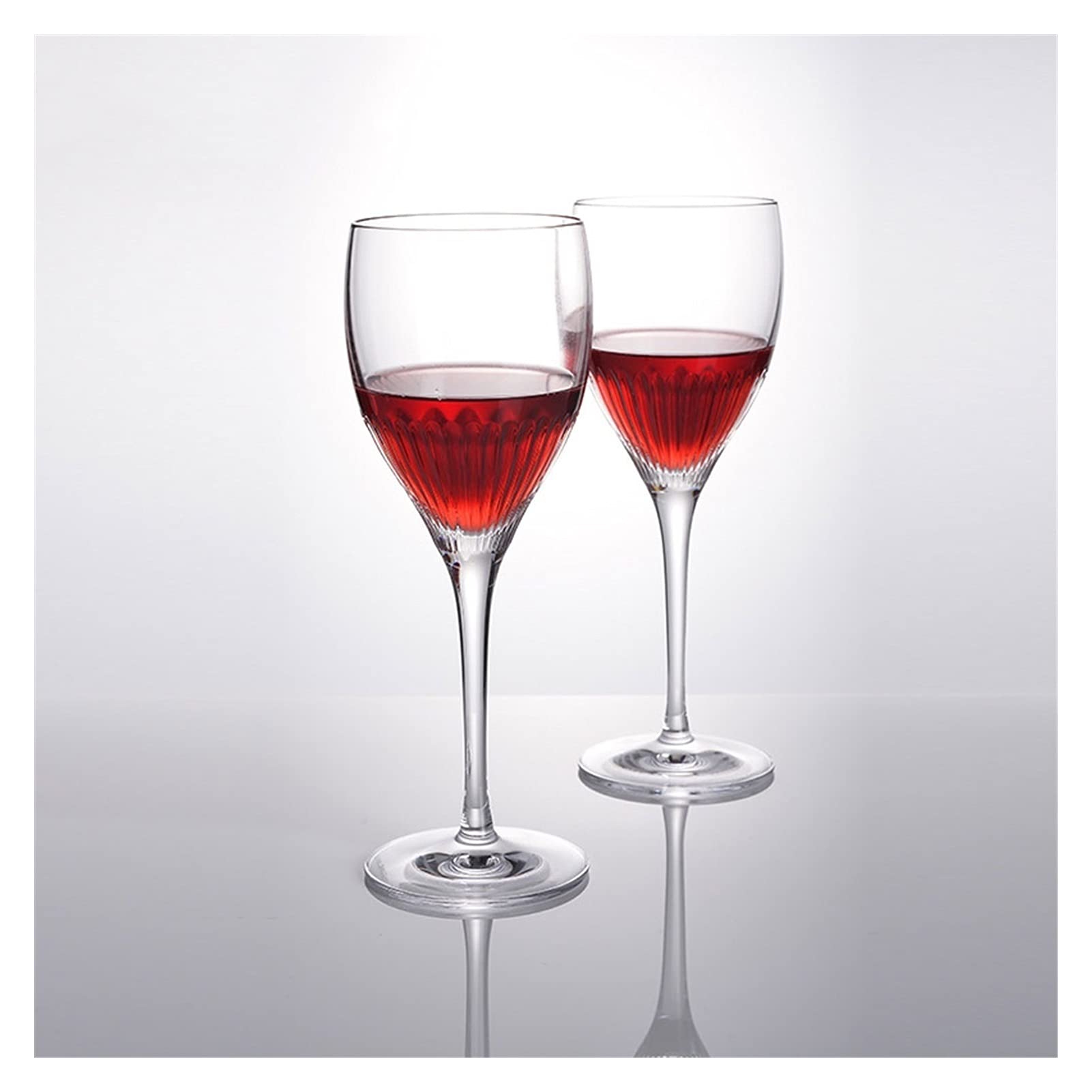 Flauta de vino y copas de cristal de 340 ml para cenas de navidad y bodas