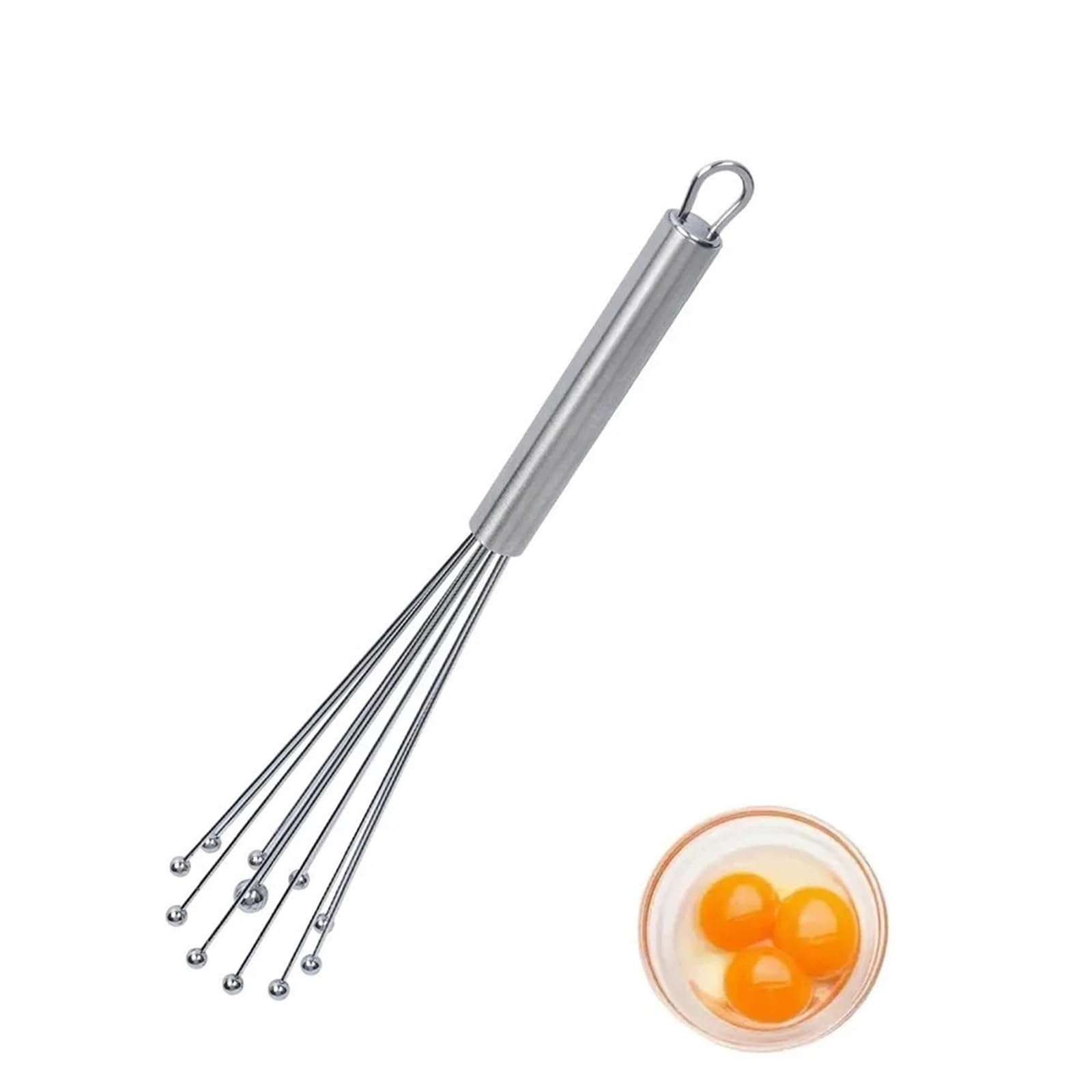 3 stücke 10/12 Zoll Manuelle Schneebesen Edelstahl Ball Mixer Leicht Zu Reinigen Wiederverwendbare Metall for kochen Mischen Küche Gadgets Für Küche
