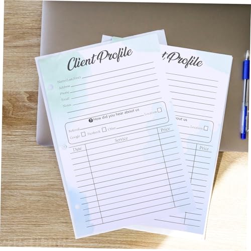 Fiche client pour classeur Uonlytech contre la perte d'informations des stylistes - 5