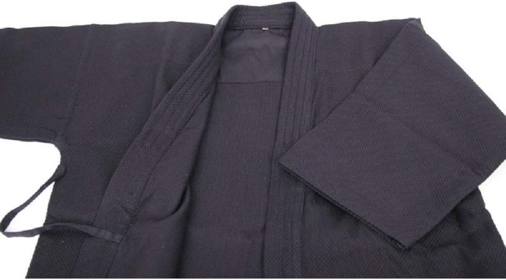 E-BOGU 100% Cotton Kendo gi, Available in Navy Blue and White, Martial Arts Jacket, Top Only (Navy Blue, 0)
