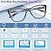 Nearsighted Glasses For Distance Women, Near Sighted Myopia See Far Vision Driving Eyeglasses ,Non Prescription Blue Light Farsighted Shortsighted Eye Glass,Fashion Cat eye Nearsightedness Frame -3.0
