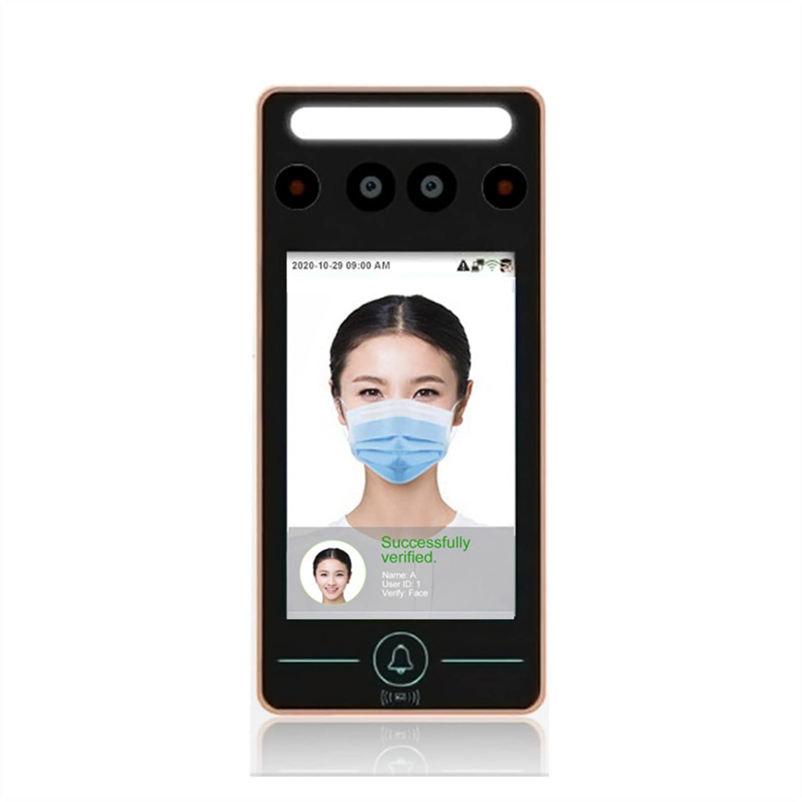 Macchina di presenza, WiFi TCP/IP Speedface Visible Light Dynamic Face Riconoscimento facciale Palm Rfid. di controllo degli accessi alla presentazione del tempo impiegato,Elettronica per ufficio(S