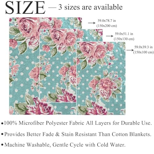 Couverture polaire rose chaude et douce grand format pour lits et divans