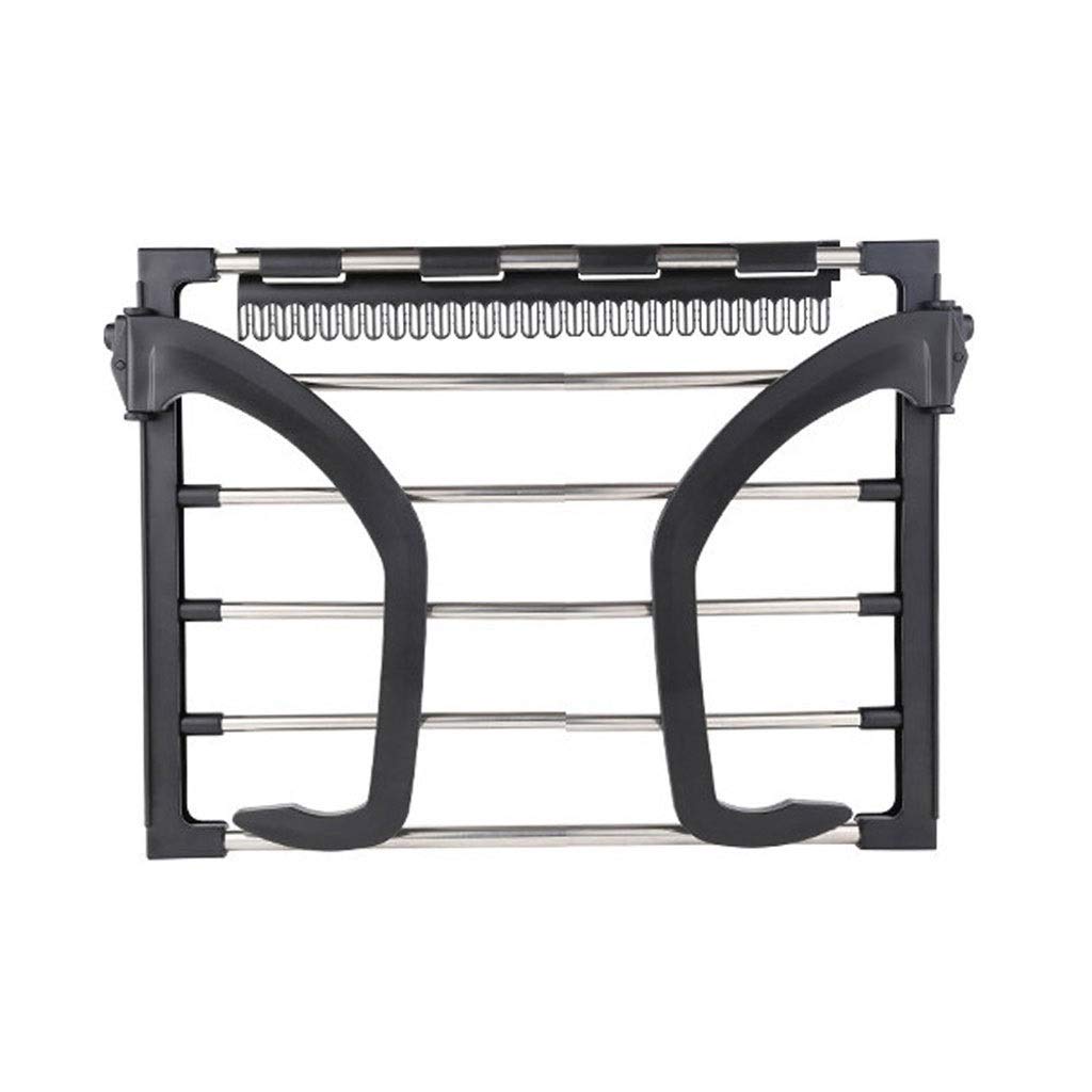 MOBYGKFY Balcony Shoe Rack Multi-Function Folding Window Diaper Drying Rack Laundry Clothes Dryer Indoor Towel Storage Rack Circular Tube
