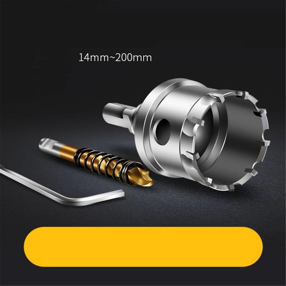 1 pz. Punta da trapano TCT in carburo di tungsteno, sega a tazza da 12-150 mm, set di punte da trapano, sega a tazza per foratura di leghe metalliche in acciaio inossidabile, 140 mm