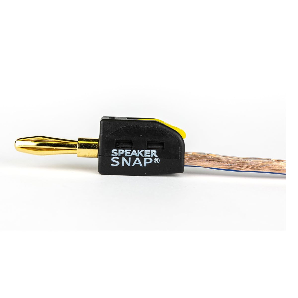 Fast & Secure - Conectores banana chapados en oro, 12-24 AWG, 2-100 piezas para cine en casa, cable de altavoz, placas de pared y receptores