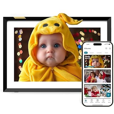 Nixplay Digital Picture Frame | 10.1" Stunning HD Touch Screen Display | Perfect Digital Picture Frame for Gifting | Auto-Rotation Feature, Securely Share Photos/Videos via Email or App