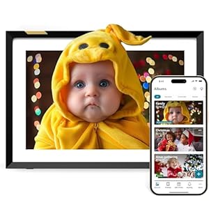 Nixplay Digital Picture Frame [AI-Enhanced] Stunning HD Touch Screen Display | Perfect Digital Picture Frame for Gifting | Auto-Rotation Feature, Securely Share Photos/Videos via Email or App | 10.1″
