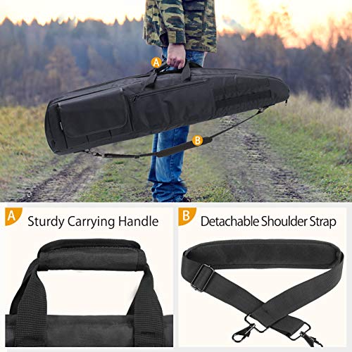 HUNTSEN Double Rifle Bag Soft Outdoor Tactical Carbine Cases 0.7in
