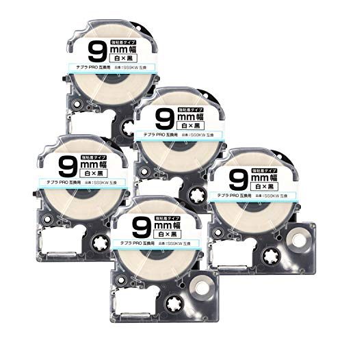 �y���g�i�z�L���O�W���Ή� �e�v��PRO�p�݊� SS9KW �݊��e�[�v ���S�� ��/������ 9mm 5�Z�b�g