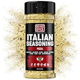 Italian Seasoning Blend Pizza Spice Mix - Gluten Free & Low Sodium Pizza Seasoning for Bruschetta & Spaghetti. Mediterranean Herbs Seasonings for Italian Food. Herbs Toppings for Pasta & Beef. 5oz