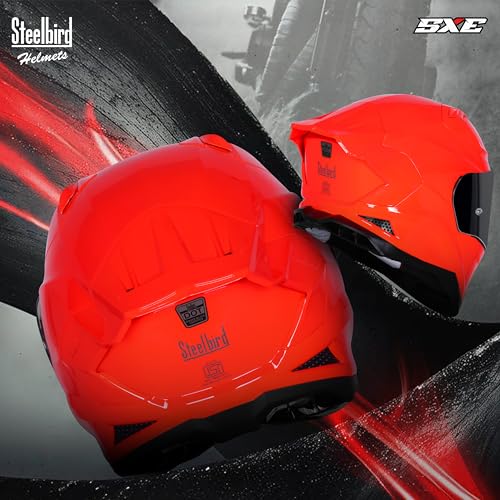 Image of Steelbird SBH 61 SXE Pinlock ISI and Dot Certified Full Face Helmet for Men and with Inner Silver Sunshield