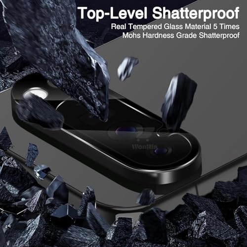 Image of Pack 1- Back Camera lens Protector for Google Pixel 10 Pro XL 5G [3D Premium] Camera Glass Protector (Black)