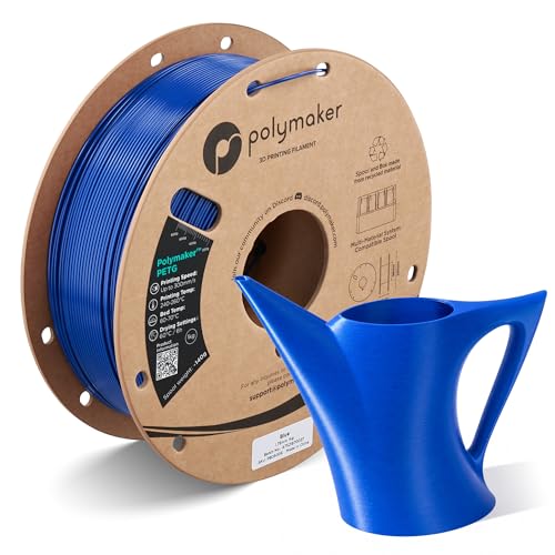 Image of Polymaker PETG Blue 3D Printer Filament 1.75mm 1kg, High Speed PETG up to 300mm /s, High Strength New Formula, Excellent Layer Adhesion, Warp Free, Compatible with Most 3D Printers