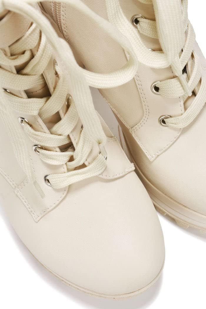 Cape Robbin Monik Round Toe Platform Block Heel Booties (Monik) - Image 2