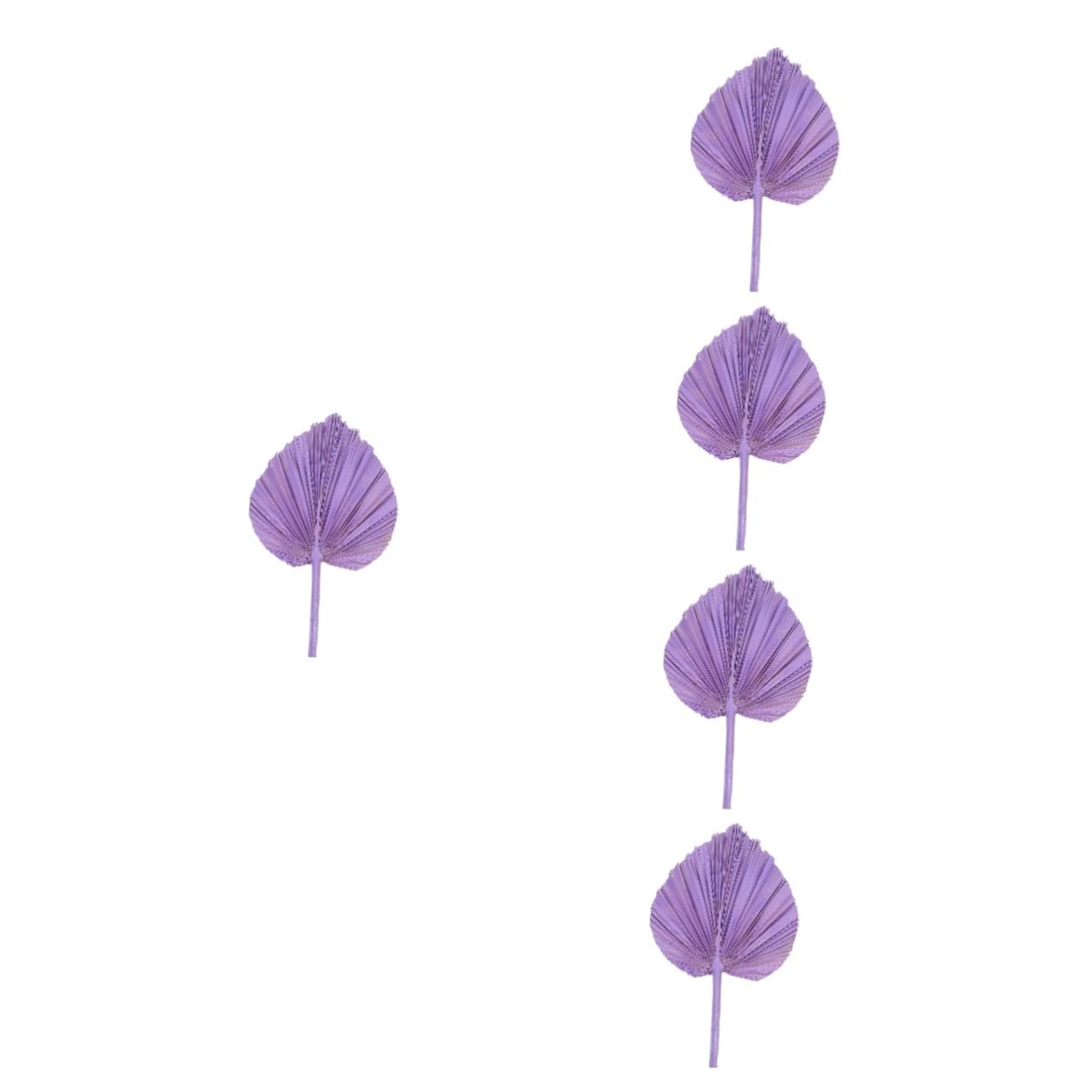 Ciieeo 5St Simulierter Rohrkolbenfächer Korsage Hortensienblüten mit echter Note Dekoration Schlafzimmer Bedroom Decoration Hochzeitsdekoration Wandkunst Blattdekor Palmblatt Violet