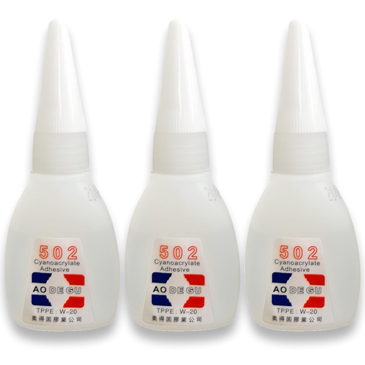 3 uds - Pegamento Instantáneo líquido transparente Cianocrilato, muy resistente, fuerte y es universal. Apto para reparación, bricolaje, modelismo.Adhesivo impermeable 36g
