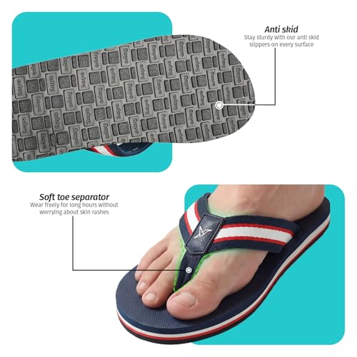 Image of YOHO Bubbles Men Ortho slippers | Soft comfortable and stylish flip flop slippers for Men in exciting colors |Lightweight | Anti Skid | Daily Use Chappal