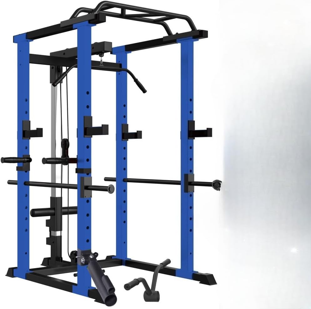 Wheloy Wheloy Power Cage – 1000lb Capacity with Multi-Functional Design for Home Gym