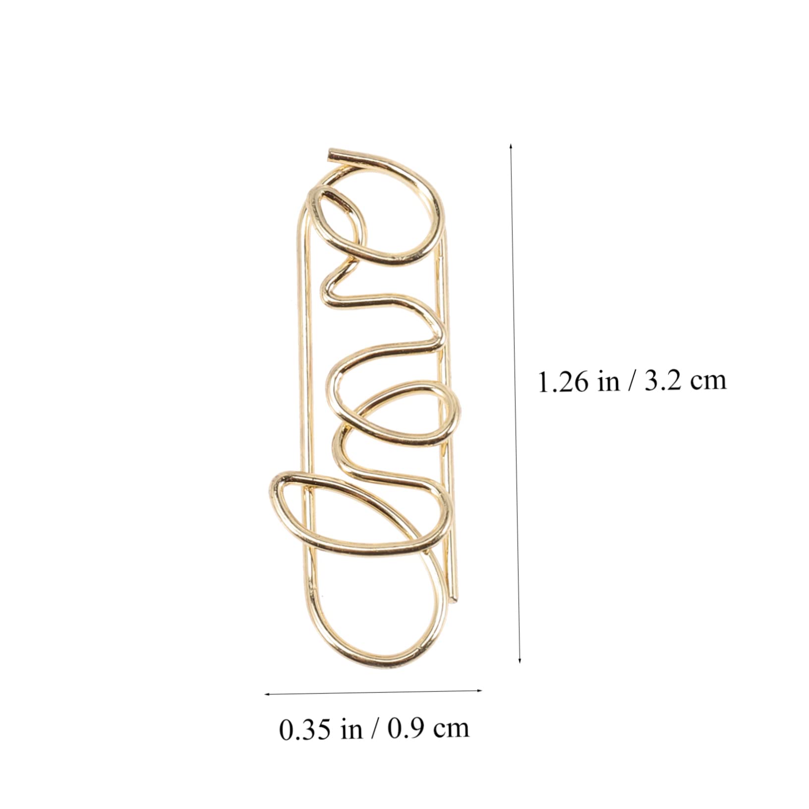 OSALADI 2 Sätze Geformte Büroklammern Clips (Mini Liebe Dekorative Papierklammern Büroklammern Jumbo Bunt Büroklammer Büroklammer-memo Schöner Lesezeichenclip 100 Stück * 2