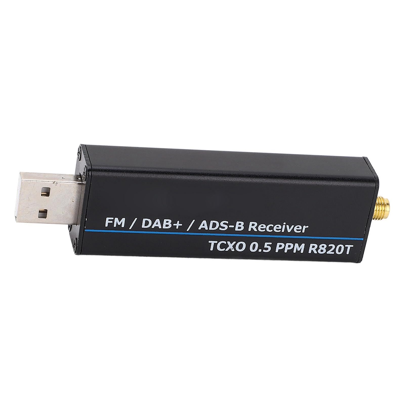 RTL-SDR Empfänger 100 kHz bis 1766 MHz RTL2832U R820T2 TCXO USB | Einfache Inbetriebnahme, Demodulation FM DSB LSB, 0.5 PPM Oszillator