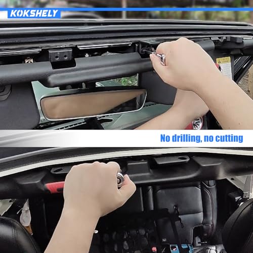 Image of Overhead Molle Panel Storage Compatible with 2018-2025 Wrangler Jl Jlu & 2020-2025 Gladiator JT|Jeep Gladiator /JL Overhead Molle Panel|Top Cargo Management Rack|Overhead Cockpit Molle Panel