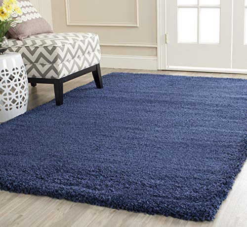 Safavieh Milan Shag Collection 5'1" X 8' Dark Beige Sg180 Solid Non-Shedding Living Room Bedroom Dining Room Entryway Plush 2-Inch Thick Area Rug #TOP5