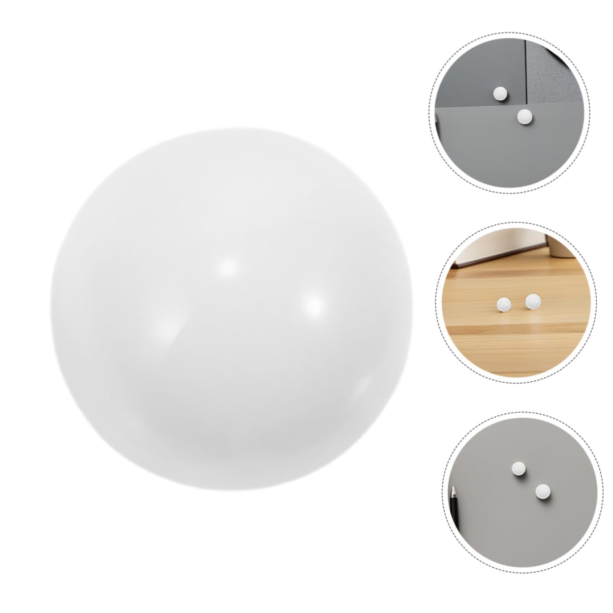 Toyvian 10 Pezzi Palline da Roulette in Acrilico Bianco, Sfere Rotonde Resistenti e Versatili per Gioco da Tavolo e Serate di Gioco Ruota della Roulette