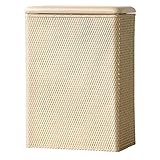 Lamont Home Carter Family Size Wicker Laundry Hamper with Coordinating Padded Vinyl Lid, Linen