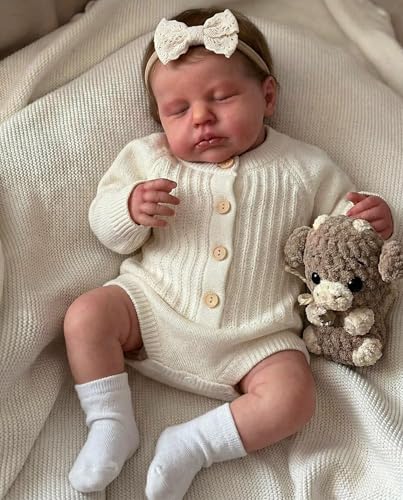 Zero Pam Bebe Reborn Silicona Cuerpo Completo, 50CM Muñecas Bebe Reborñ Silicoña, Durmiendo Bebé Reborn Niña, Bebe Que Parece Real, Bebes De Silicona Muñecas para Niñas, con Accesorios para niñas