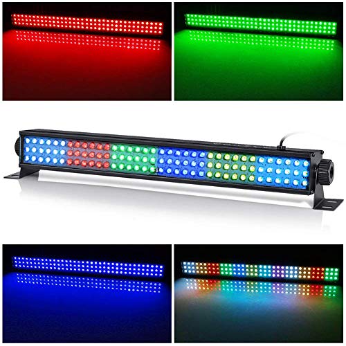 Wash Light Bar, 20" 25w 108 RGB LEDs Stage Light Bar by DMX 512 and Sound Activated for Club Ballroom Uplights Wedding Party Stage Wash Lighting - Thumbnail 3
