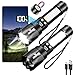 Shadowhawk 2 Stück Extrem Hell Taschenlampe Led Aufladbar- 7 Modi & Zwei Schalter Taktische Taschenlampen mit COB Arbeitsleucht, USB C+A Flashlight für Camping/Outdoor/Notfälle, N45 Magnet&LCD Display