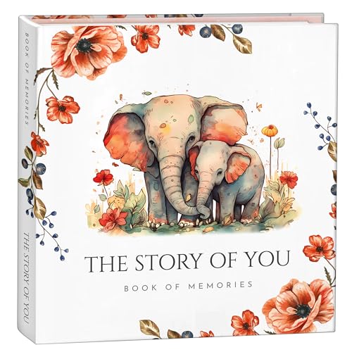 Keepsake Memory Book for Baby Boy Girl, First 5 Year Baby Book, Milestone Book That Captures Every Significant Event From Birth to Age 5, Gender Neutral Journal Scrapbook Photo Album