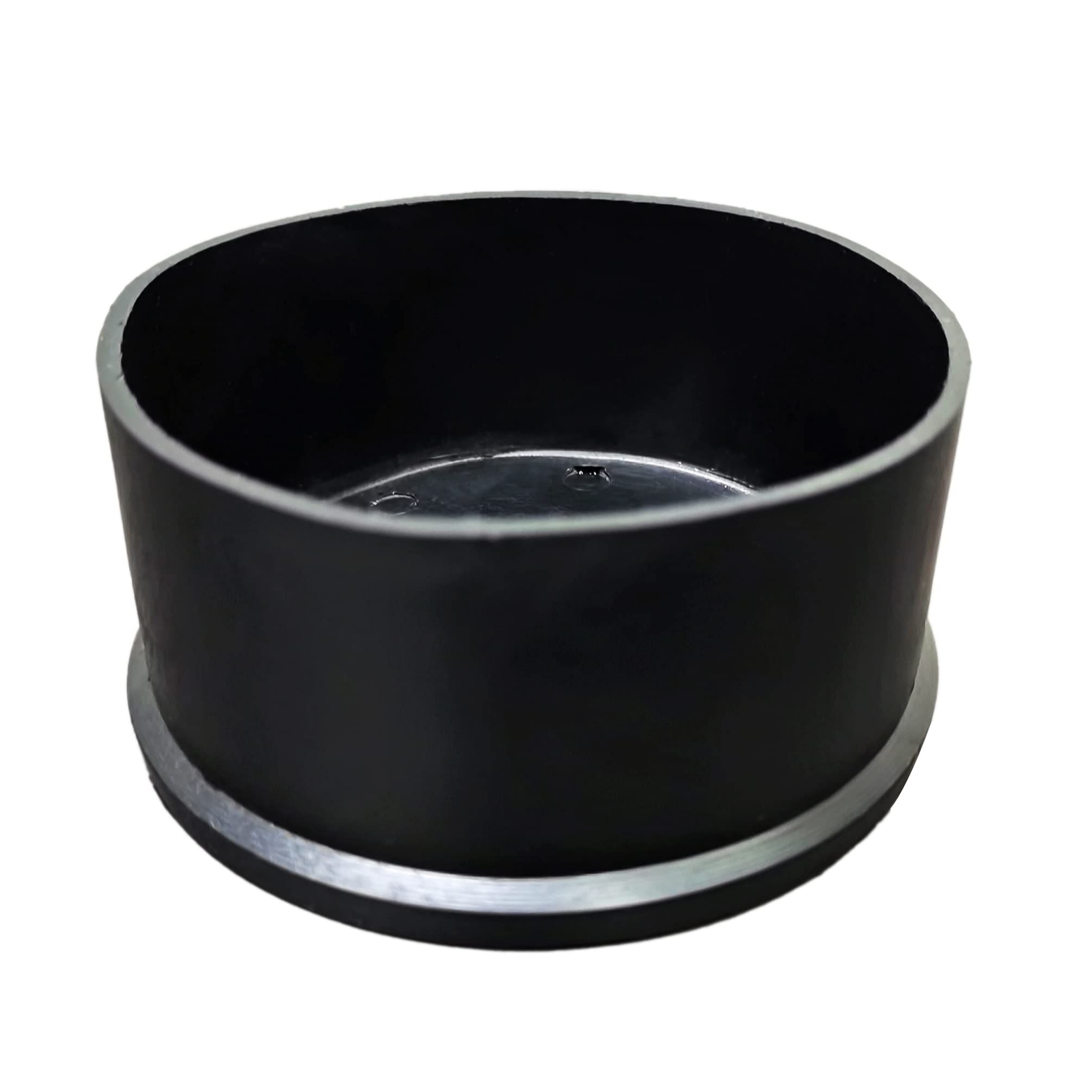 FixtureDisplays® 4 inches PVC Chair Leg Caps Round Tube Floor Protectors Black Furniture Leg End Caps 15139-CAP-NPF