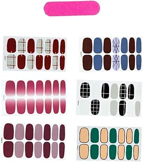 FOMIYES 7 Peças Adesivos Adesivos De Moda Adesivos De Unhas Adesivos Decorações De Unhas Para Arte De Unhas Mulheres Adesivos De Arte De Unhas Apliques Decorar Filme De Unhas Pasta