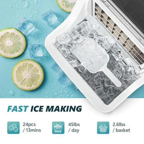 Máquina de hielo portátil compacta y autolimpiante miniatura 5