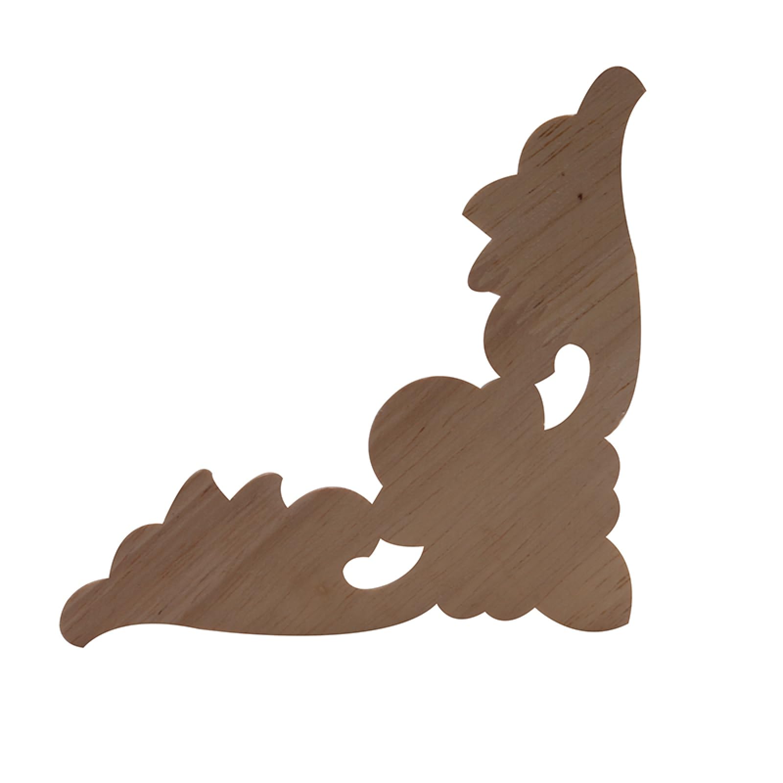 Moulures en bois, 2 pièces, moulures sculptées en bois, décoration d'angle sculpté en bois non peint, accessoires d'appliques, embryon blanc, vente en gros de portes d'armoires et murs de fenêtres(12*