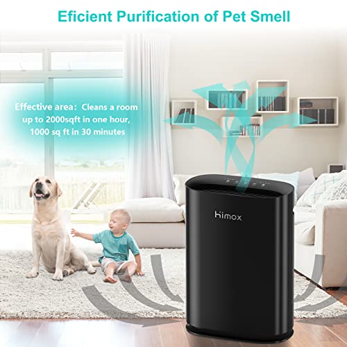 Himox Hepa 14 Air Purifierfor Allergies Large Room Pets 5 In 1 Medical Grade Hepa Filter Up To 2000Ft² Remove 99.99% Of Dust Mold Pollen Smoke Odor Automatic Air Quality Sensors (H05) #TOP3